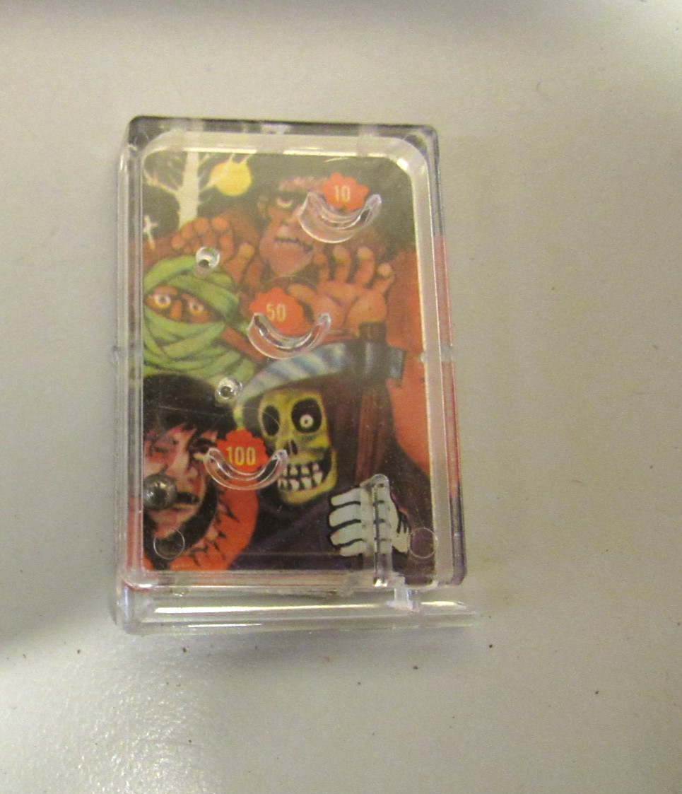 Vintage Cracker Jacks Toy Prize Horror Monsters Pinball Game