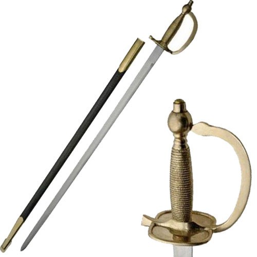 United States Army 1840 NCO Sword with Leather Scabbard United States Army 1840 NCO Sword with Leather Scabbard