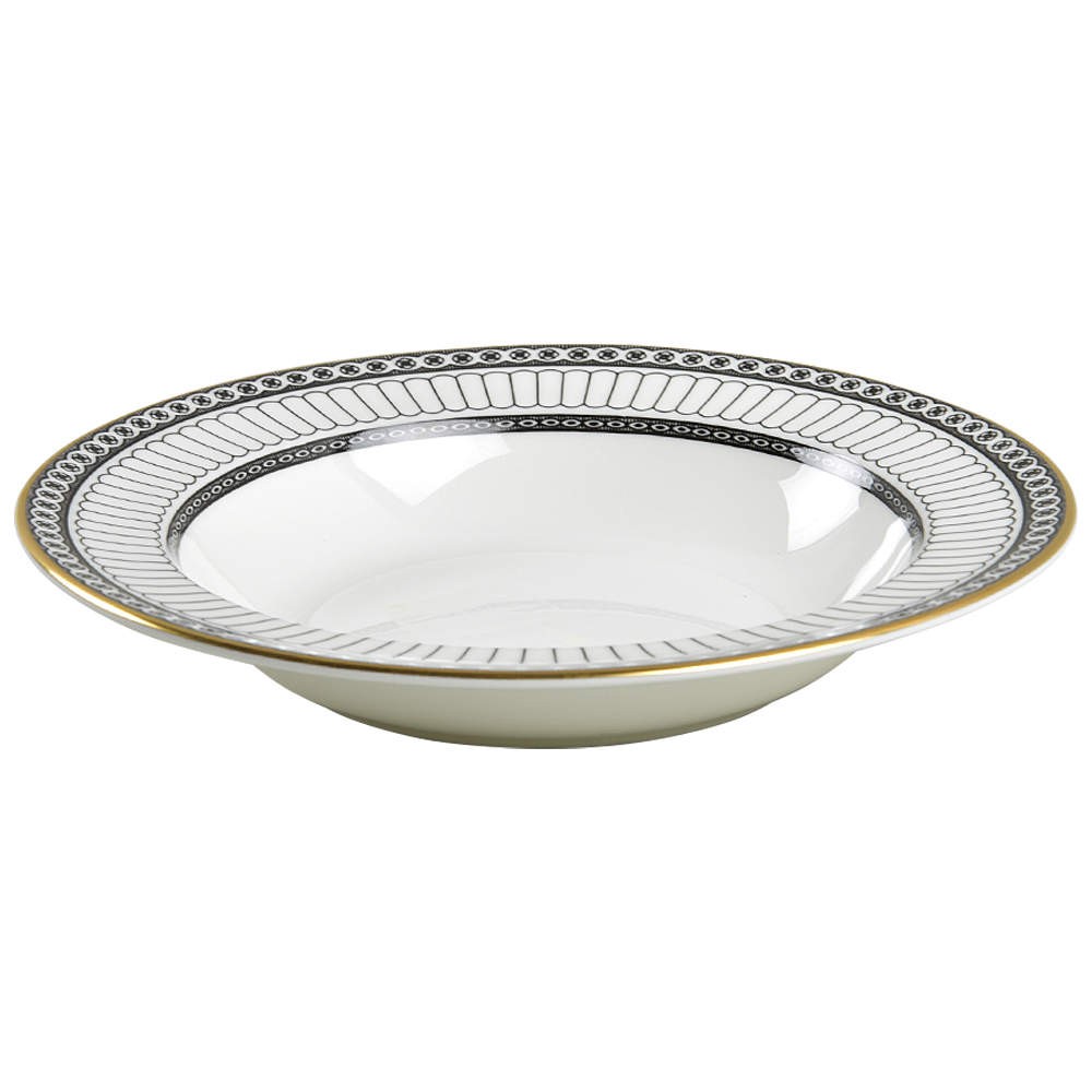 Wedgwood Colonnade Black Rimmed Soup Bowl 5968893