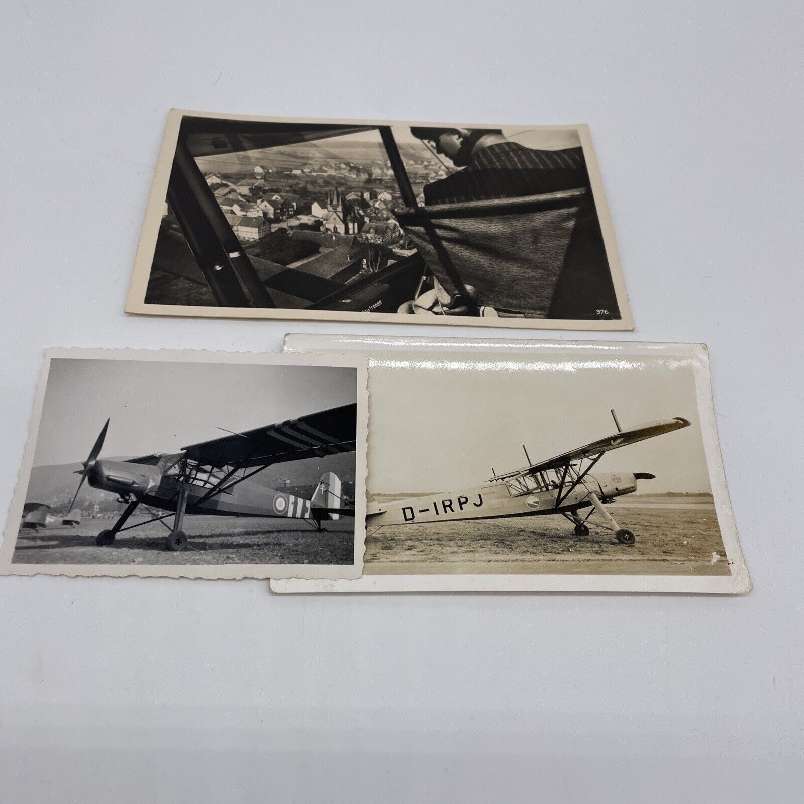 Fieseler 156 Storch WWII Original Pictures And Postcard June 1945 Wiesbaden