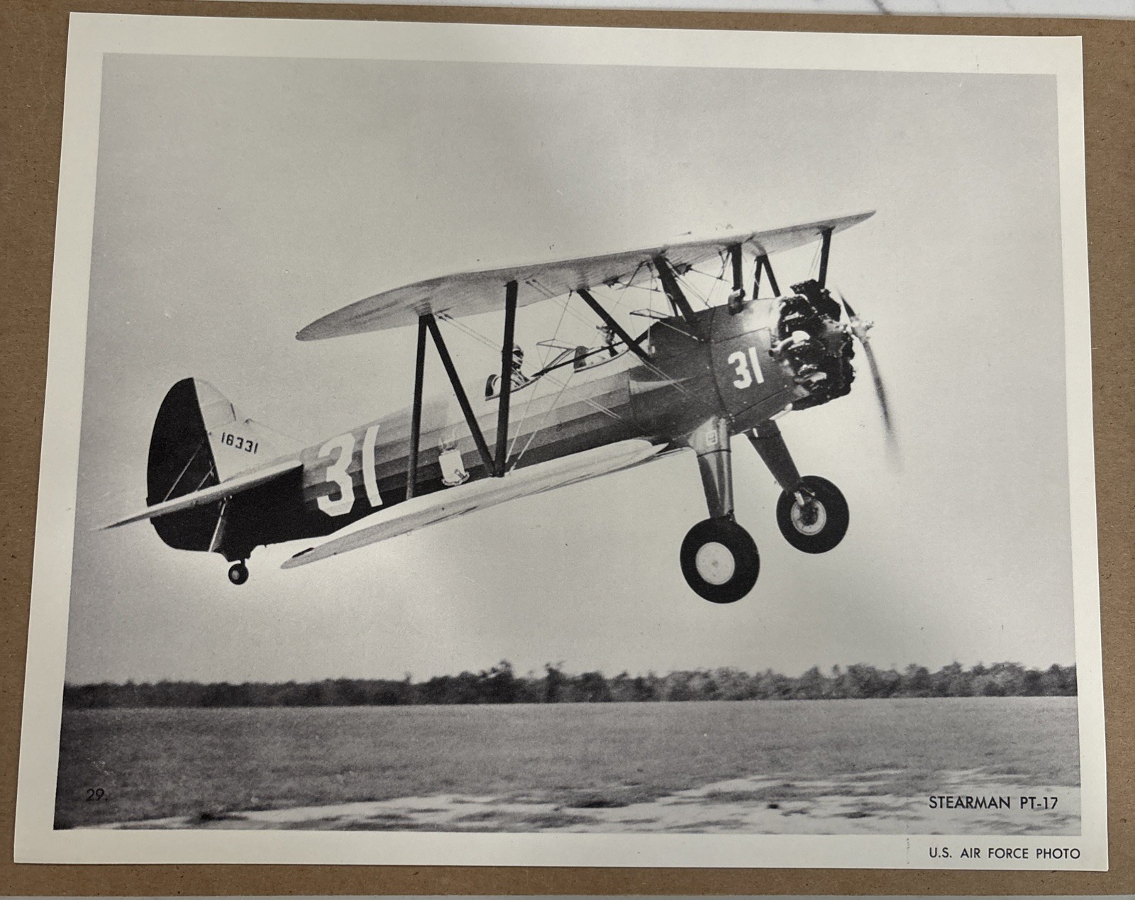 U.S. Air Force Photo Stearman PT-17 Print# 29. 8x10 Military Aircraft Photo