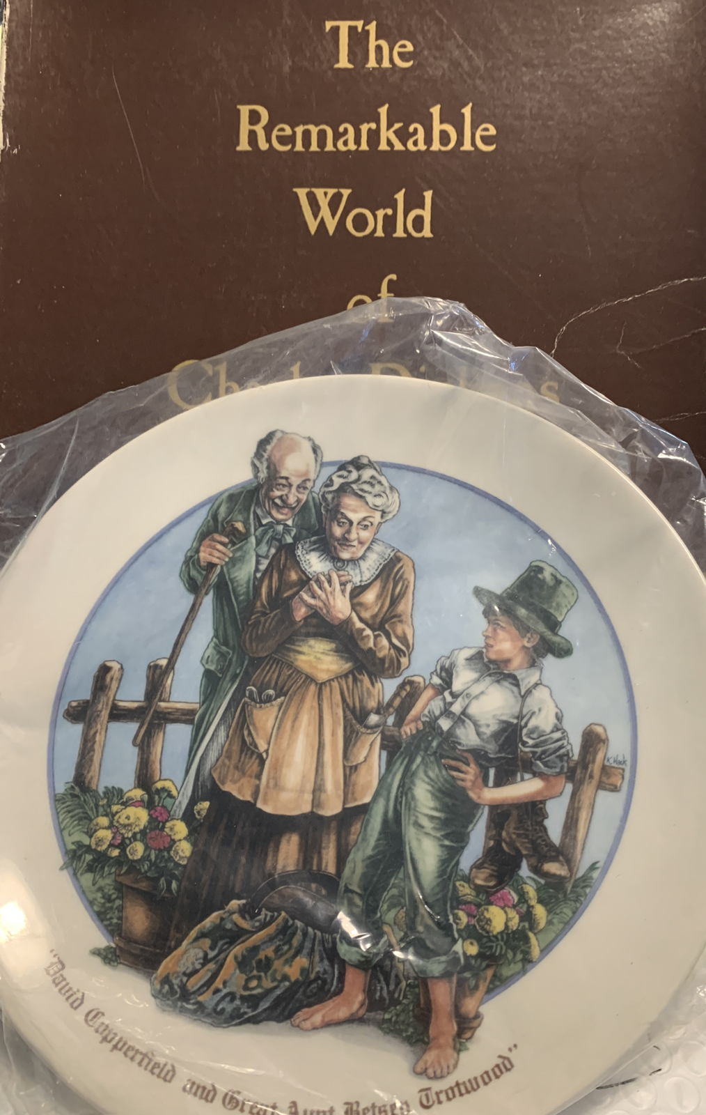 Wedgwood David Copperfield & Betsey Trotwood Charles Dickens Collector Plate