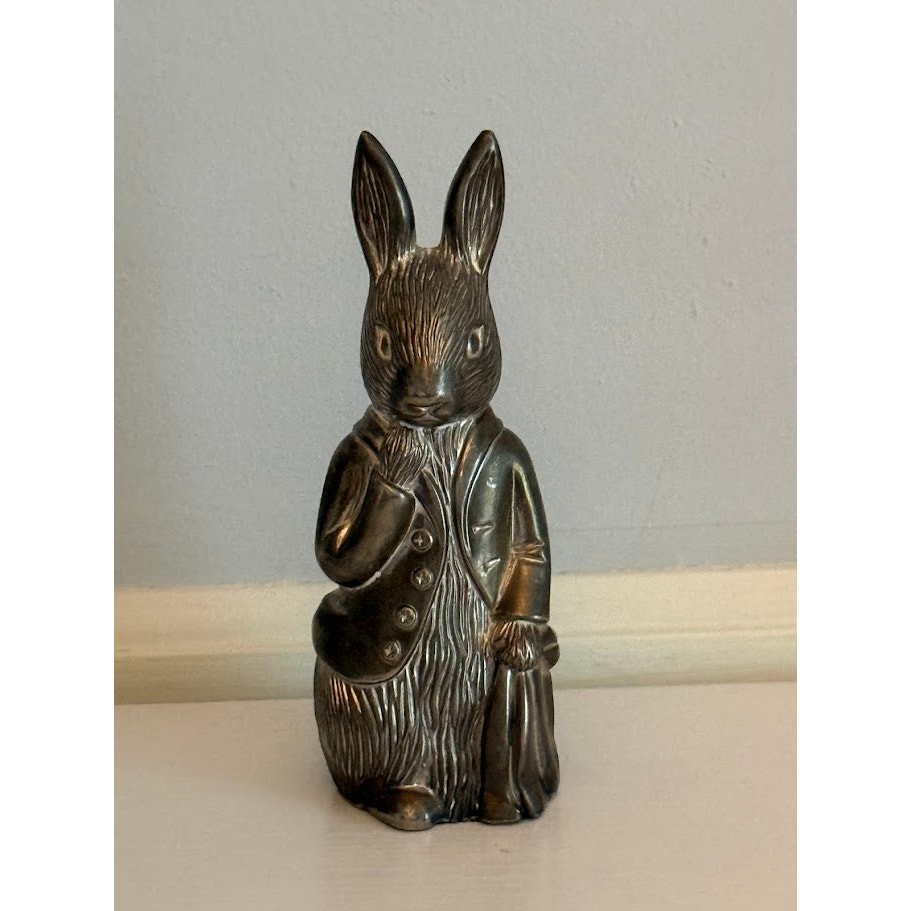 Vintage Godinger Peter Rabbit Silver Piggy Bank