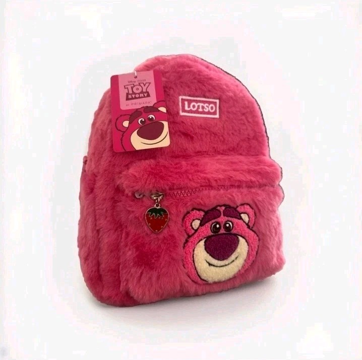 Disney Pixar Lotso Bear Toy Story Plush Backpack Primark Exclusive NWT Disney Pixar Lotso Bear Toy Story Plush Backpack Primark Exclusive NWT