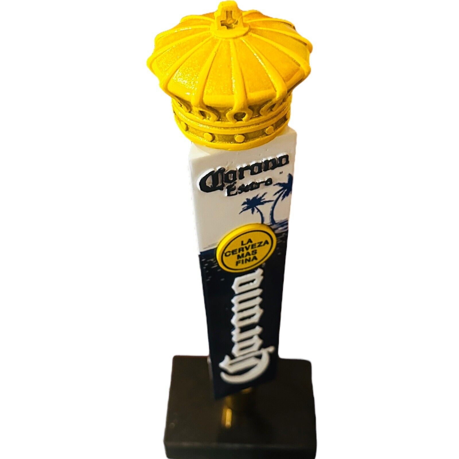 Corona Extra Tap Shotgun Beer Tap Handle with Crown Topper 8.5” Short Shorty