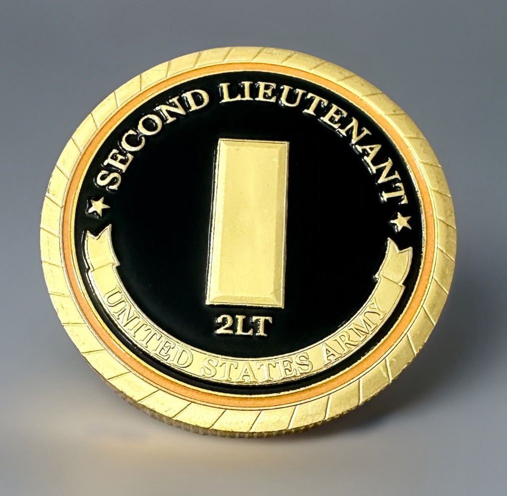 US ARMY SECOND (2ND) LIEUTENANT 2LT Rank Challenge Coin ·IN STOCK· ·GREAT GIFT·
