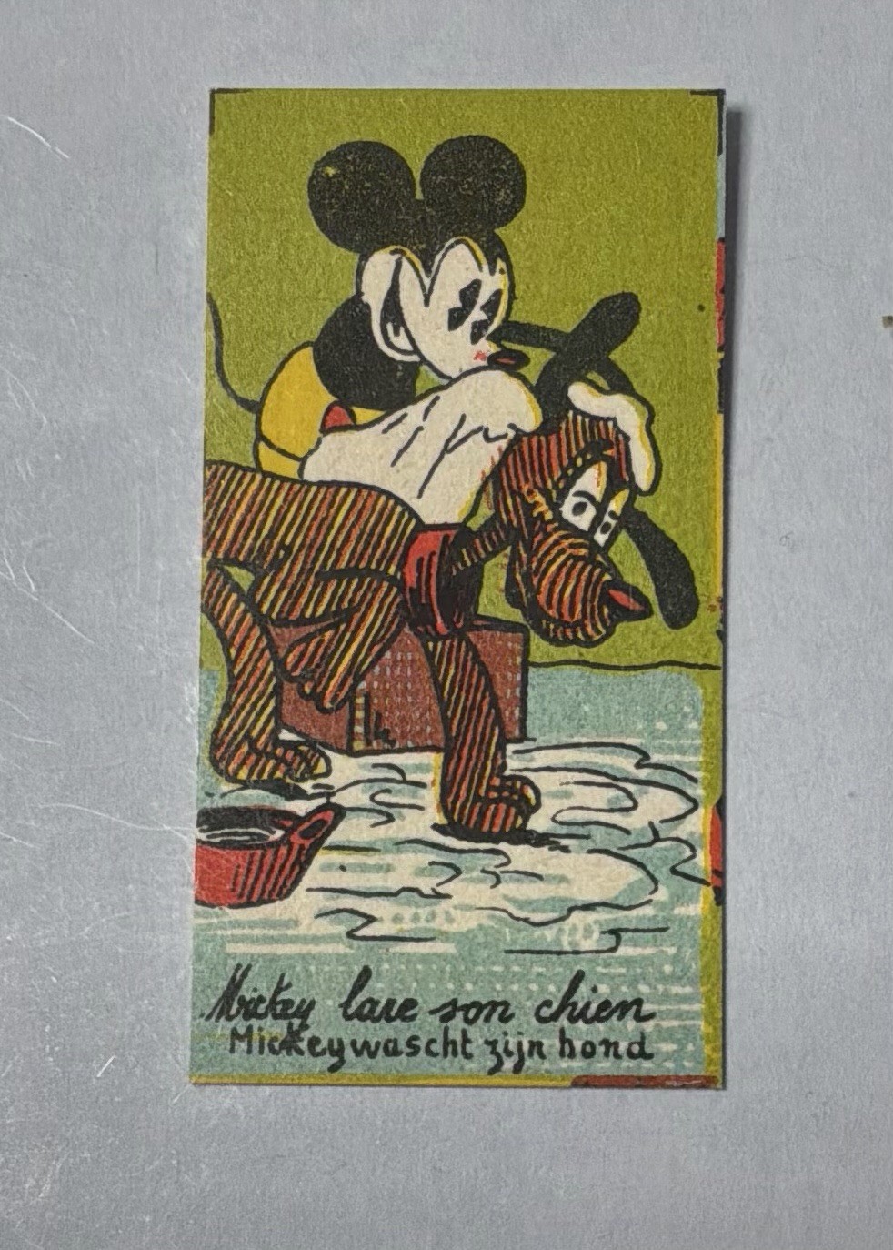 1930 Choc Rubis Verviers Mickey Mouse Lave Son Chien 1930 Choc Rubis Verviers Mickey Mouse Lave Son Chien