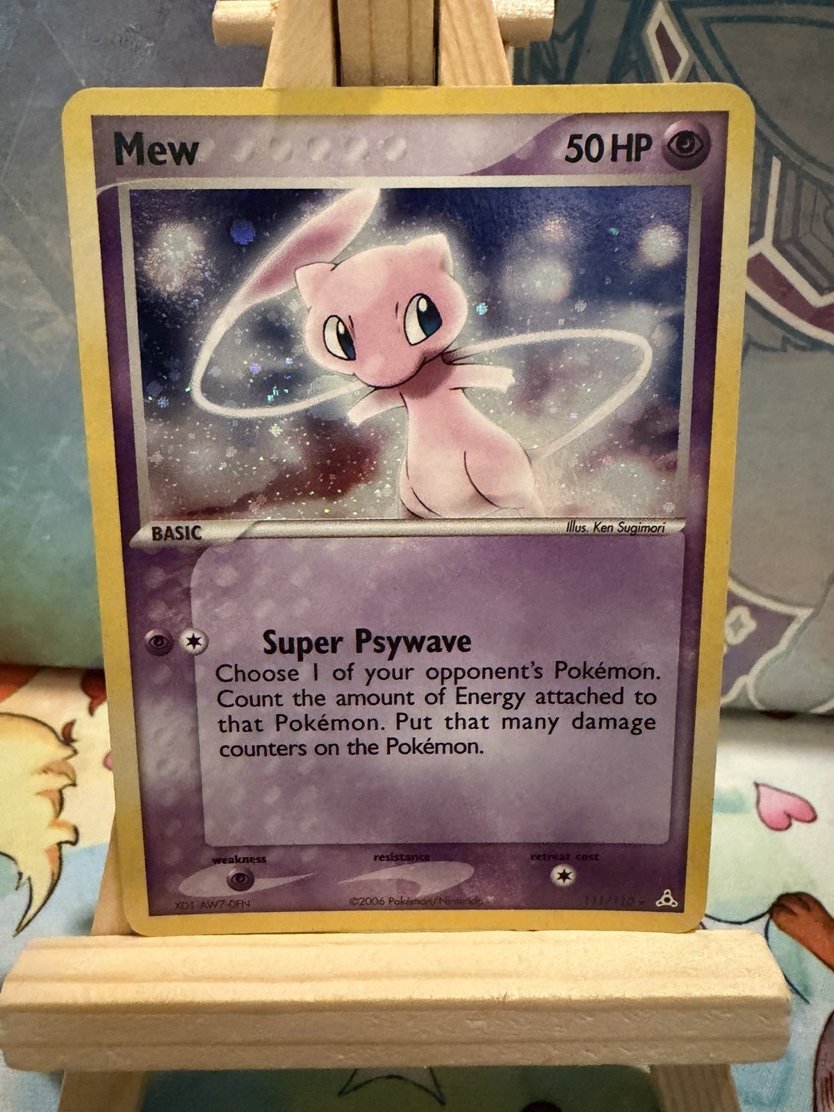 Pokémon TCG Mew 111/110 Holon Phantoms Secret Rare Holo Card - Excellent - SWIRL