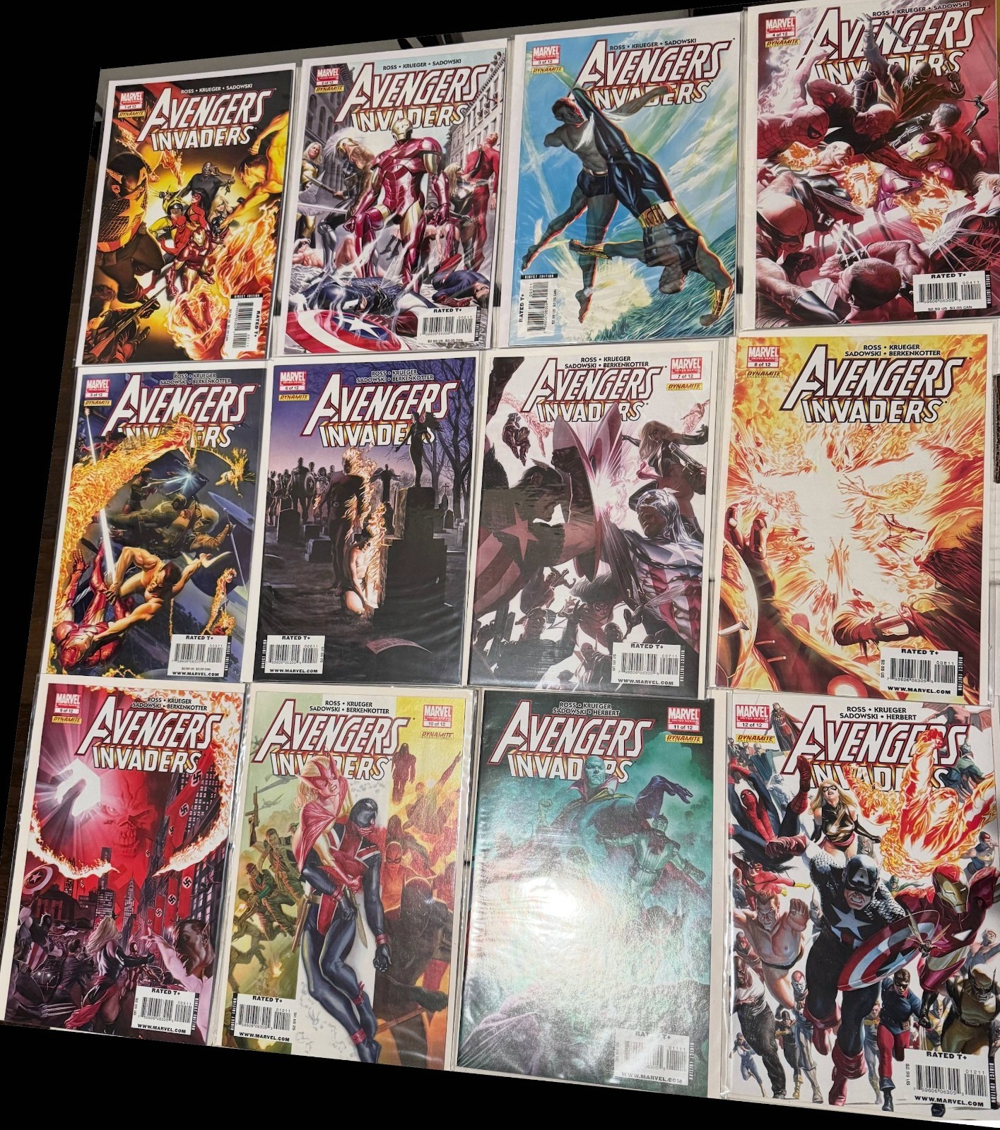Avengers / Invaders Complete Set 1-12 Marvel Dynamite Full Series (2008) Avengers / Invaders Complete Set 1-12 Marvel Dynamite Full Series (2008)