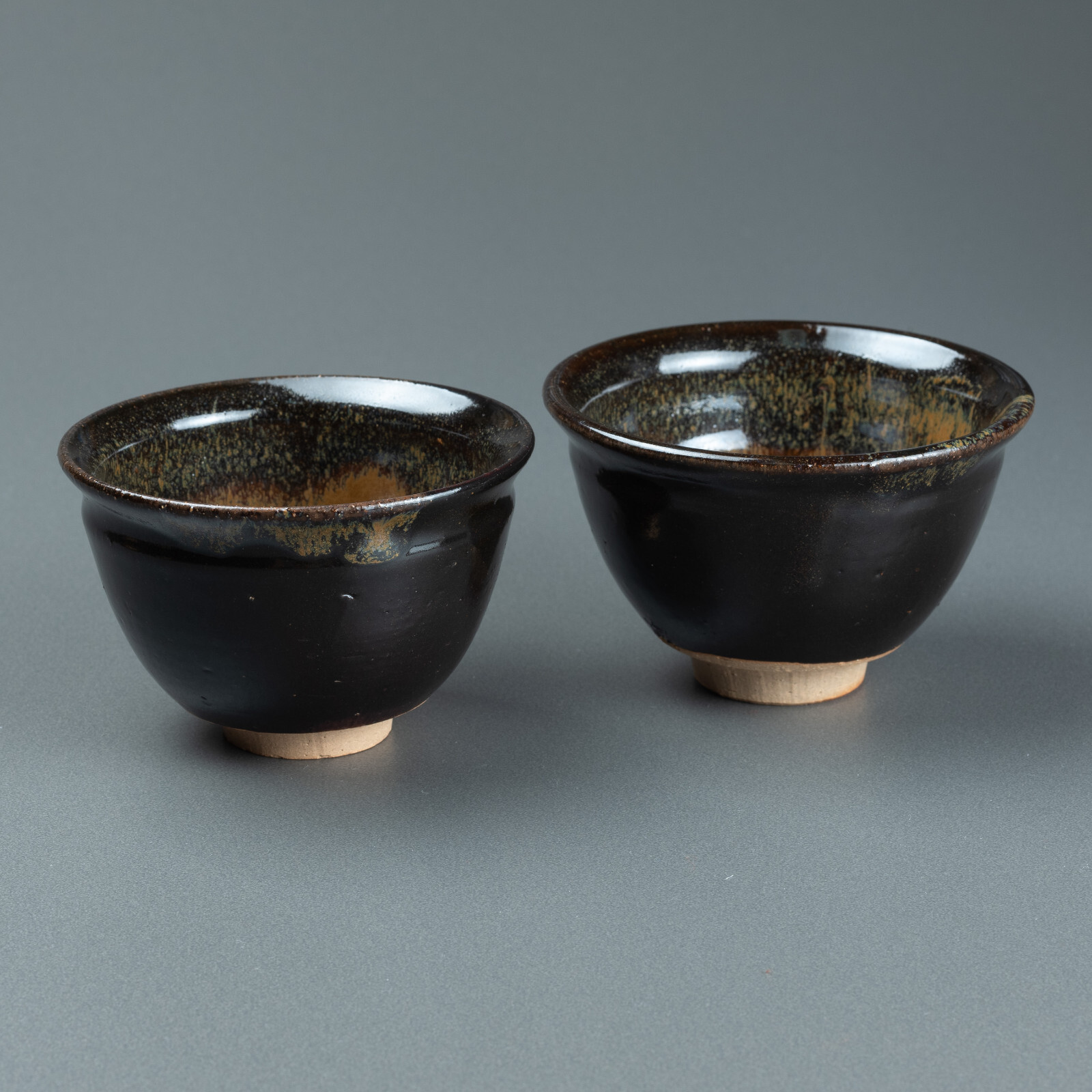 Takatori Kuremitsu Pair Sencha Cups 高取暮蜜夫婦煎茶茶碗