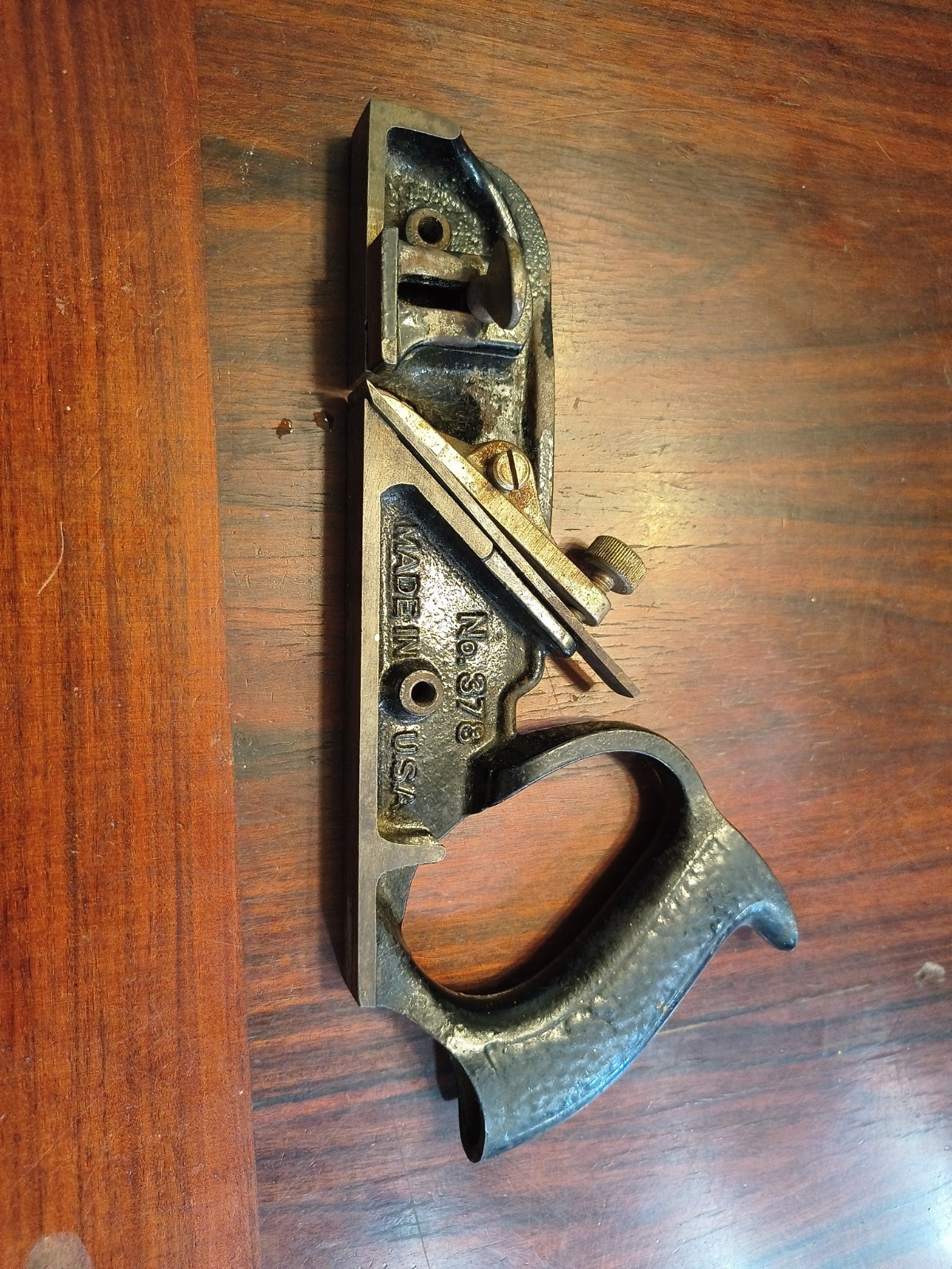 Vintage Stanley No 378 Weather Strip Rabbet Metal Hand Block Plane Tool Part USA