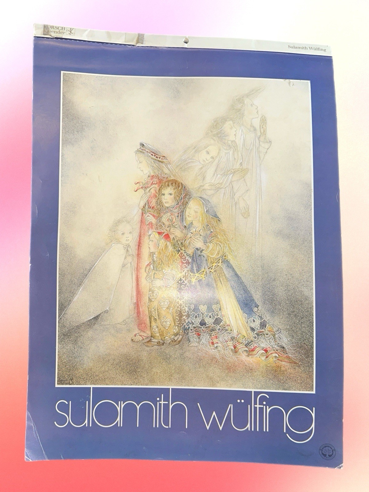 Vintage 1995 Paper Calendar Art by Sulamith Wulfing Korsch Kalender Germany GNC
