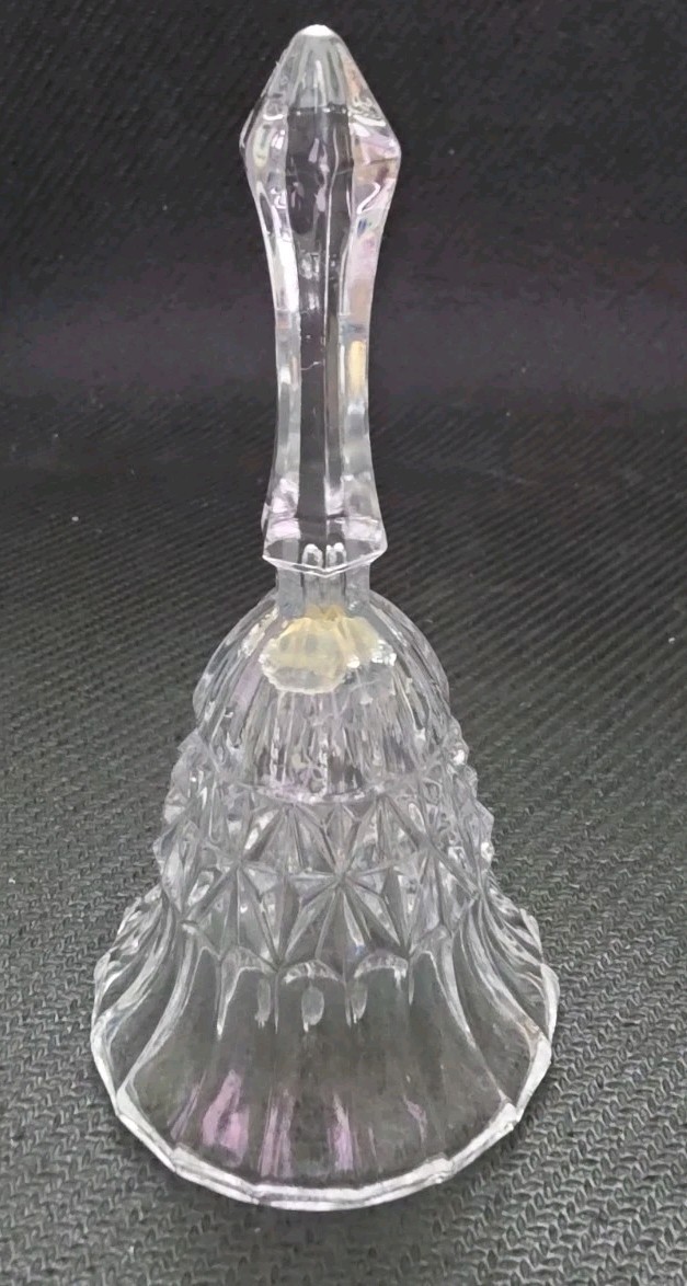 Vintage Crystal Bell 5” Tall