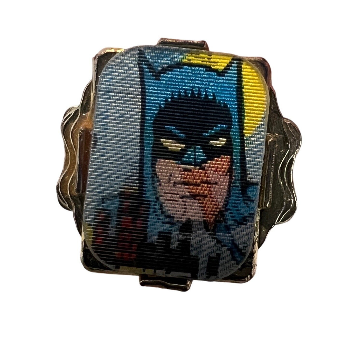 Vintage 1966 Batman Vari-Vue Flicker Flasher Ring Plastic Lenticular DC Comics