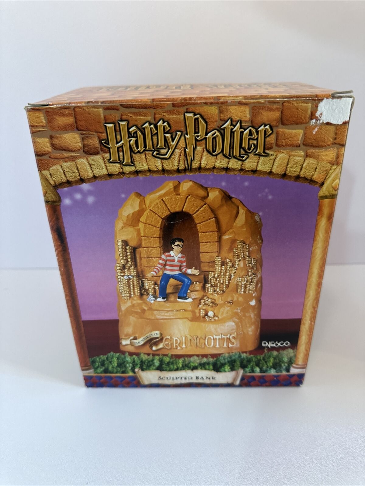 VTG 2000 Harry Potter Enesco Sculpted Bank - Harry in the Vaults of Gringotts