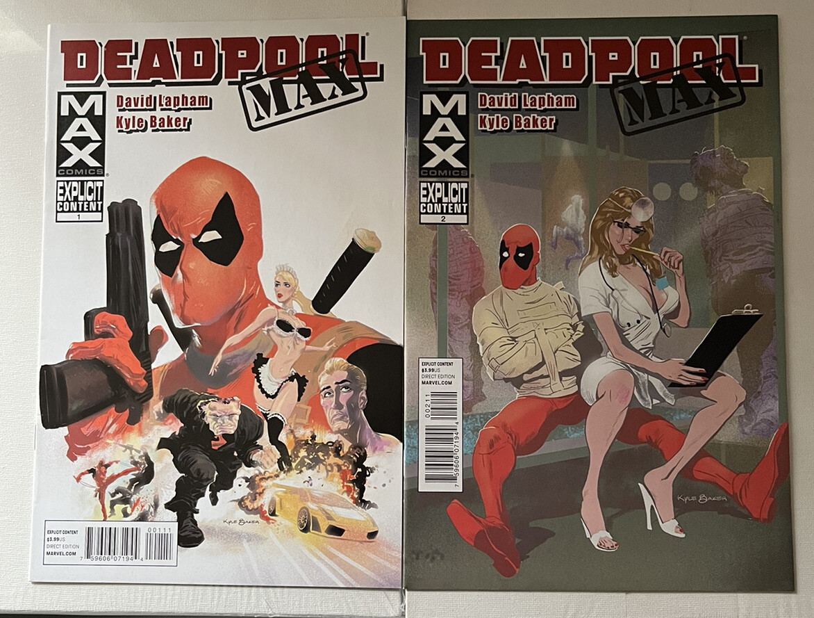Deadpool Max #1 & #2 2010 Marvel Comics 1st APP of Deadpool in Earth TRN133 NM/M