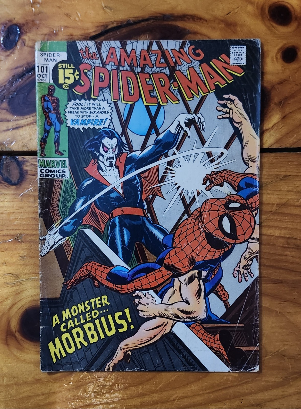 Amazing Spider-Man Issue #101 • Marvel Comics, 1971 • 1st Morbius 
