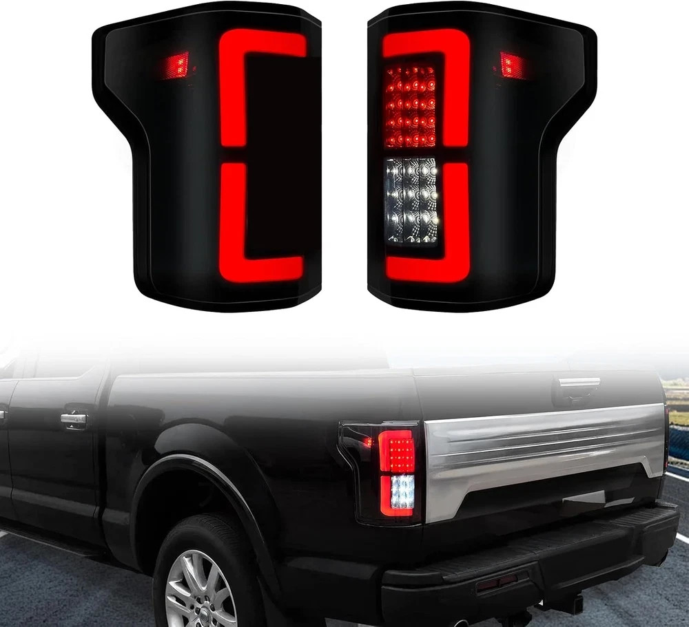 LED Tail Lights W/O Blind Spot for Ford F150 2015-2020 Pickup Truck