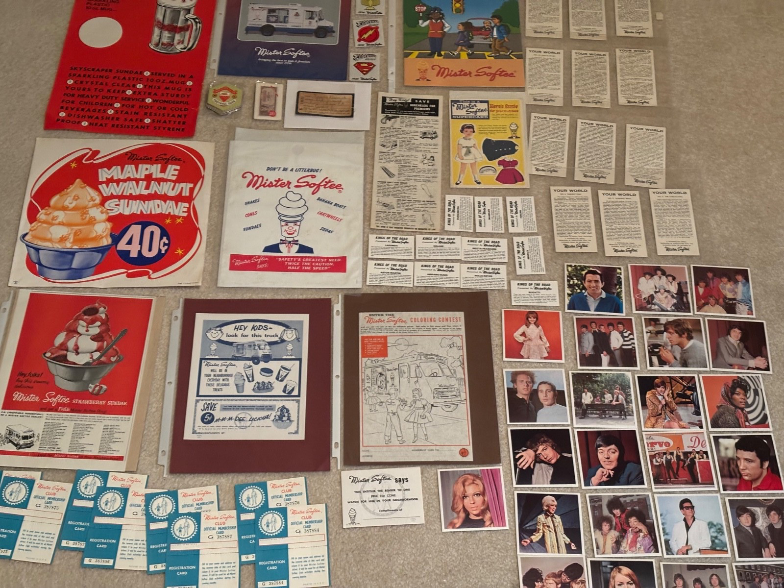 Mister Softee Ice Cream: Hugh Lot of Collectible Keepsakes Vintage