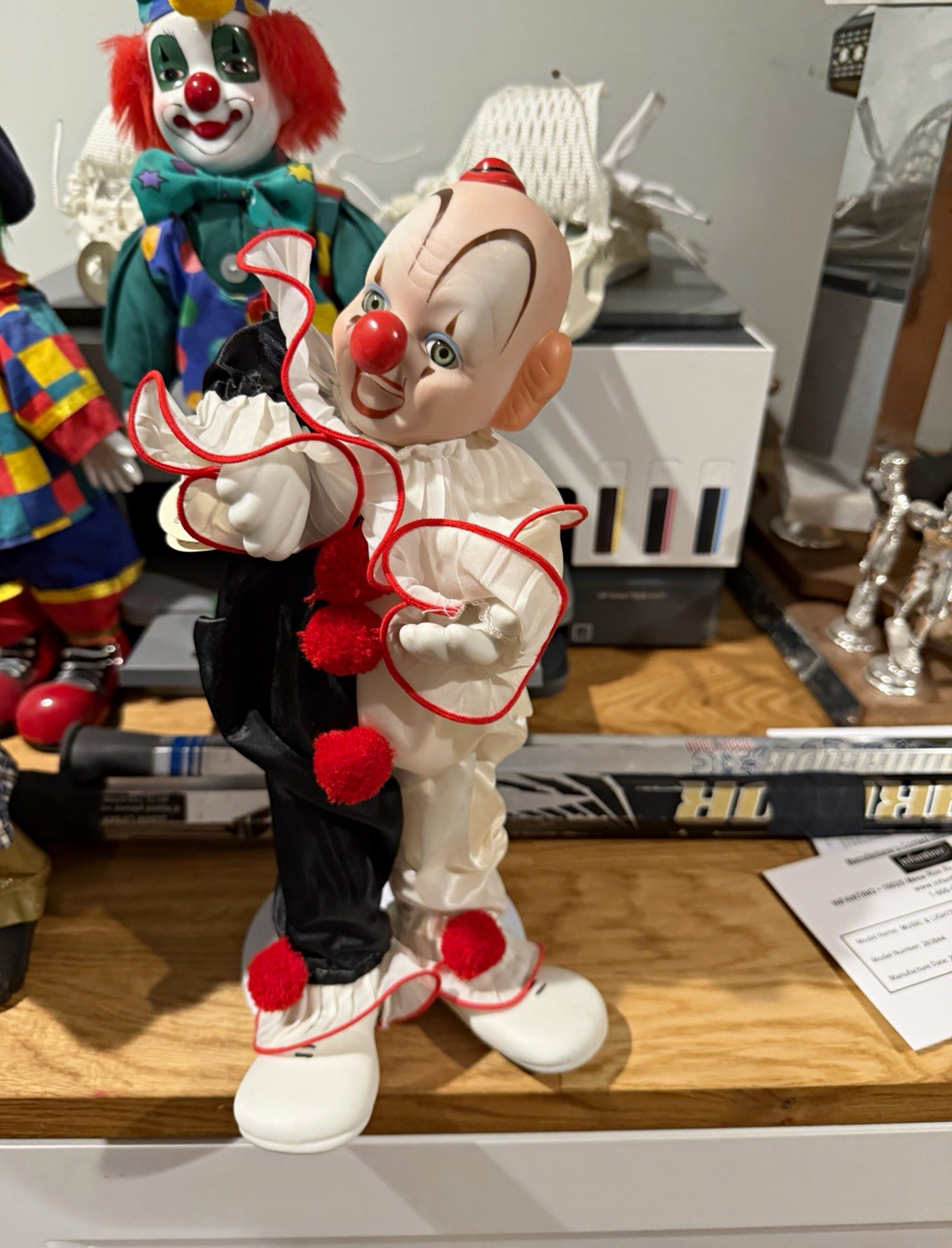 House of Global Art Vintage Bozo the Clown Musical Porcelain Doll