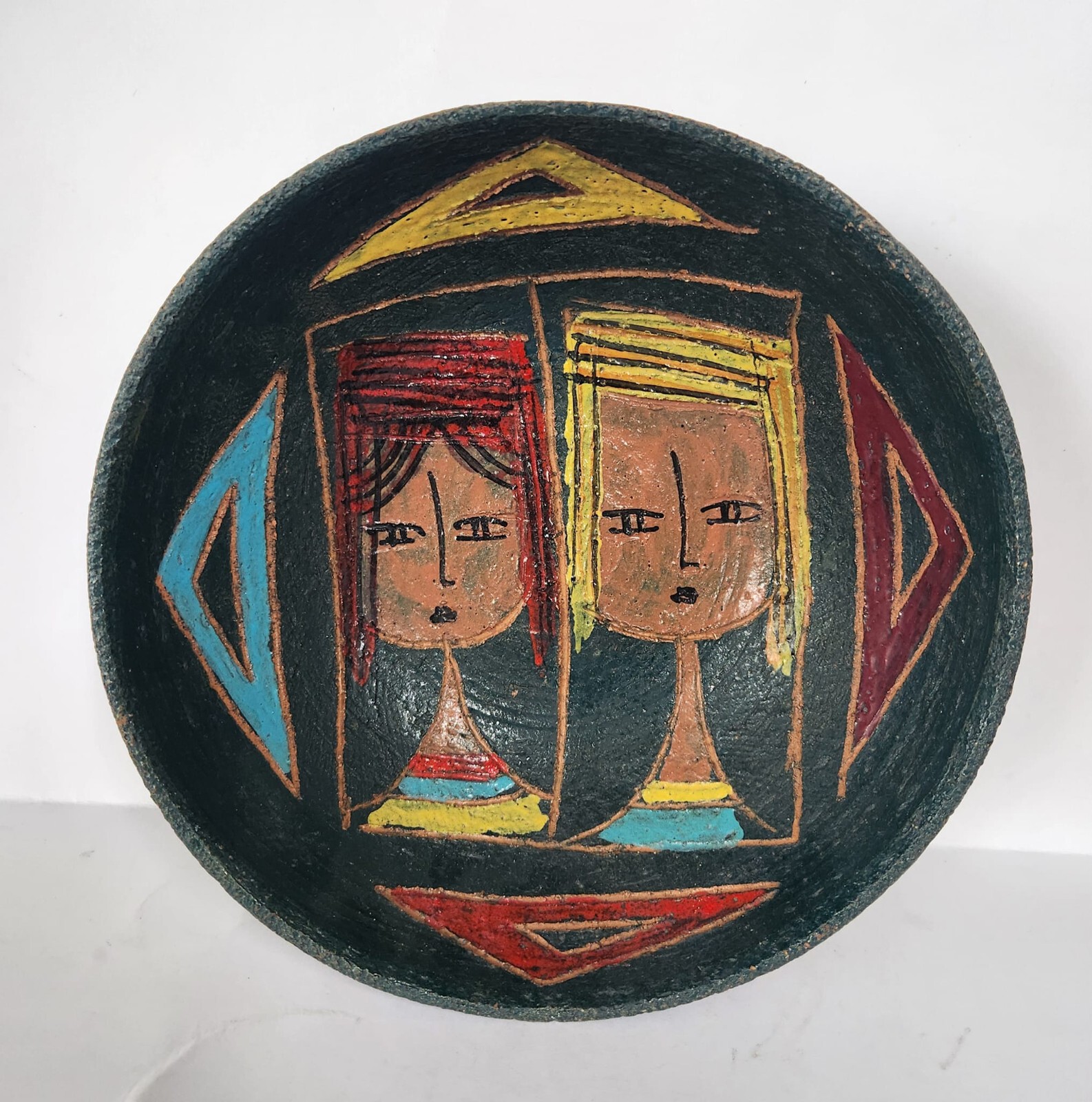 FRATELLI FANCIULLACCI, Italian Portrait Pottery Bowl