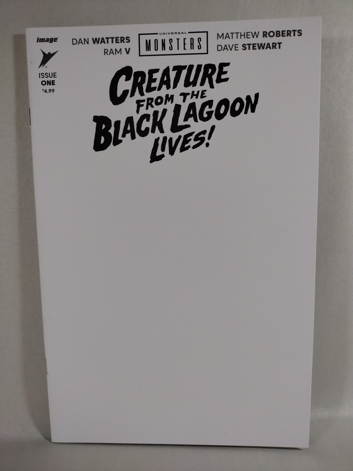 Creature From The Black Lagoon Lives #1 Image Comic Blank Sketch Cover Variant 