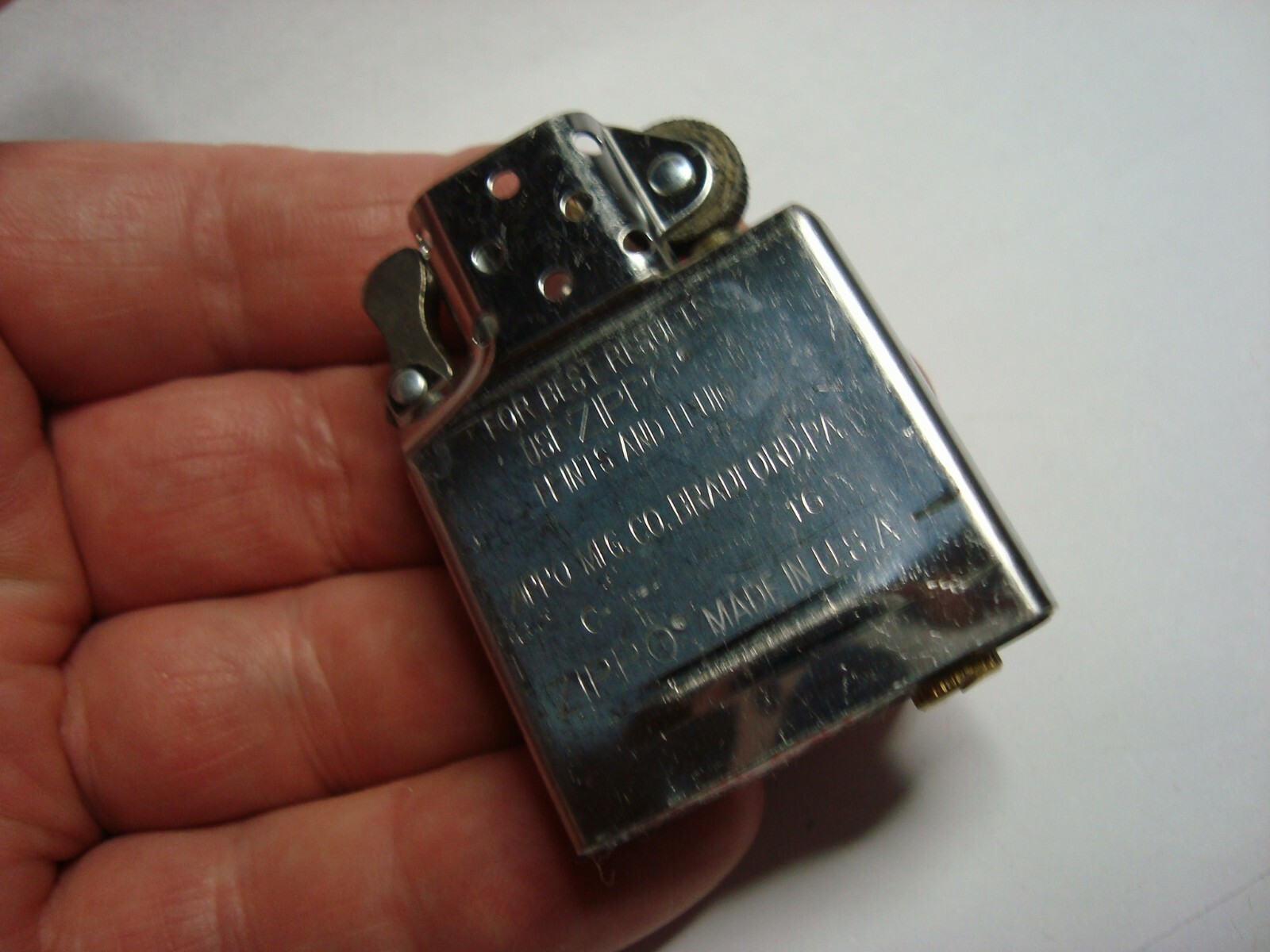 ZIPPO LIGHTER INSERT--FULL SIZE- NEW *2017 * MINT-NEVER USED-INSERT ONLY