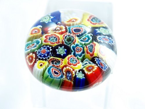 M Design Art Handcraft Millefiori Handmade Art Glass Paperweight M Pw-069 M Design Art Handcraft Millefiori Handmade Art Glass Paperweight M Pw-069