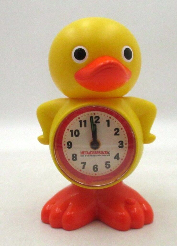 Konami Metal Gear Solid 4 MGS4 GA KO Alarm Clock Yellow With Box Manual