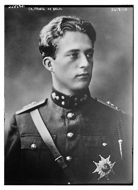 Photo:Crown Prince of Belgium Prince Leopold Uniform Portrait 1910s