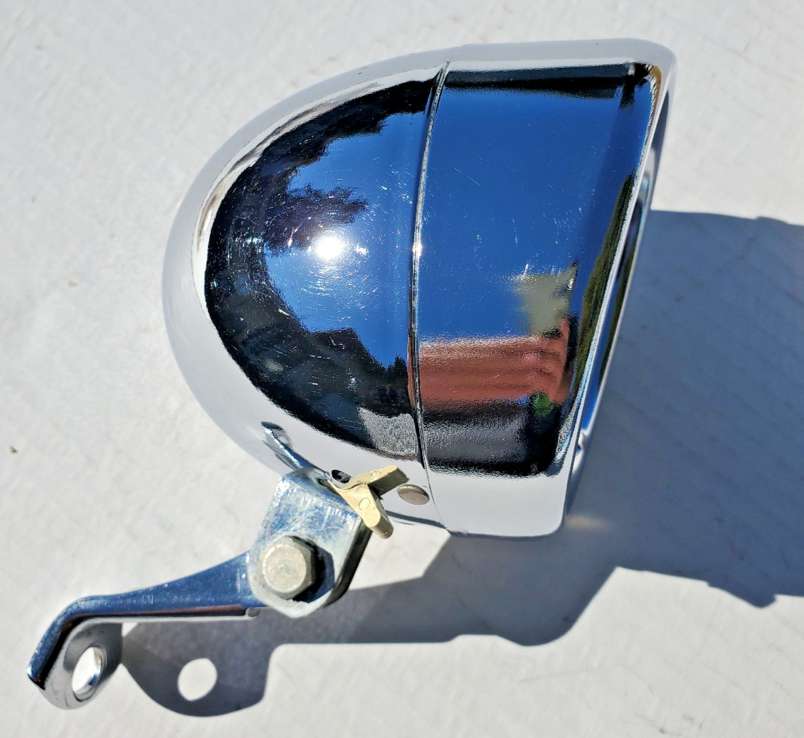 Vtg Delta Road Lite Bicycle Ball Head Light 60\'s Bullet Schwinn Stingray Jaguar