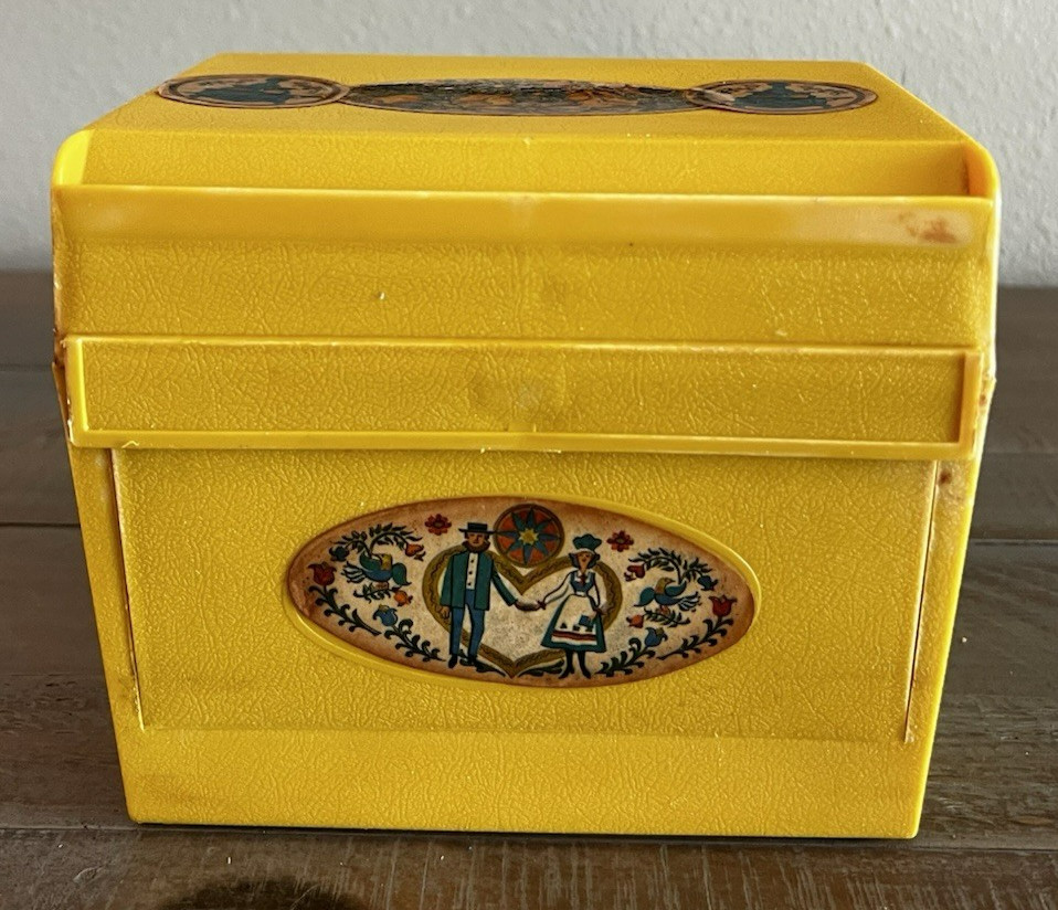 Vintage Family Tested Recipes Recipe Cards Yellow Box Curtin Publications