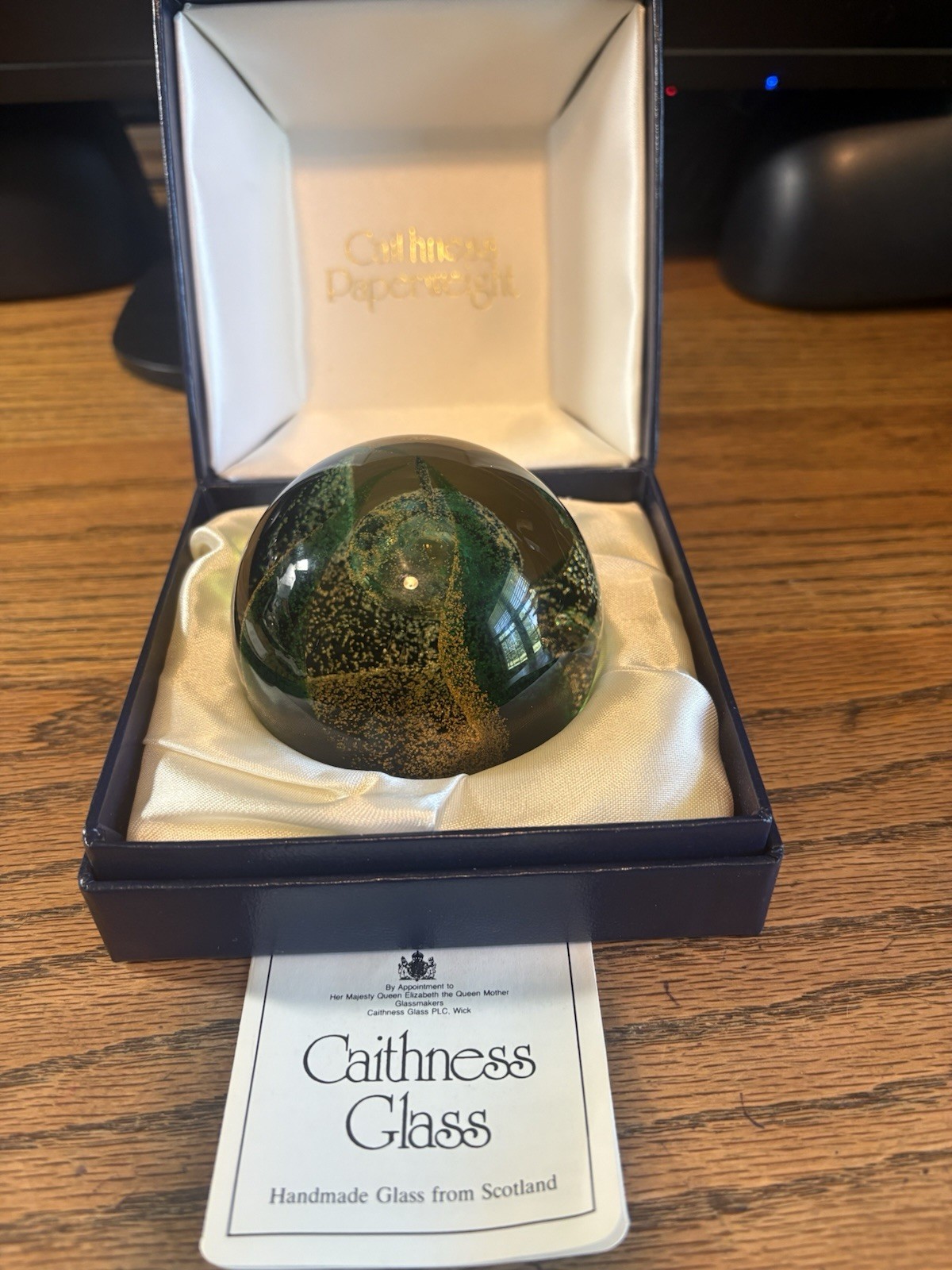 Caithness Glass Scotland Paperweight Marked “MAGIC POTION” #525/750 RARE W/BOX