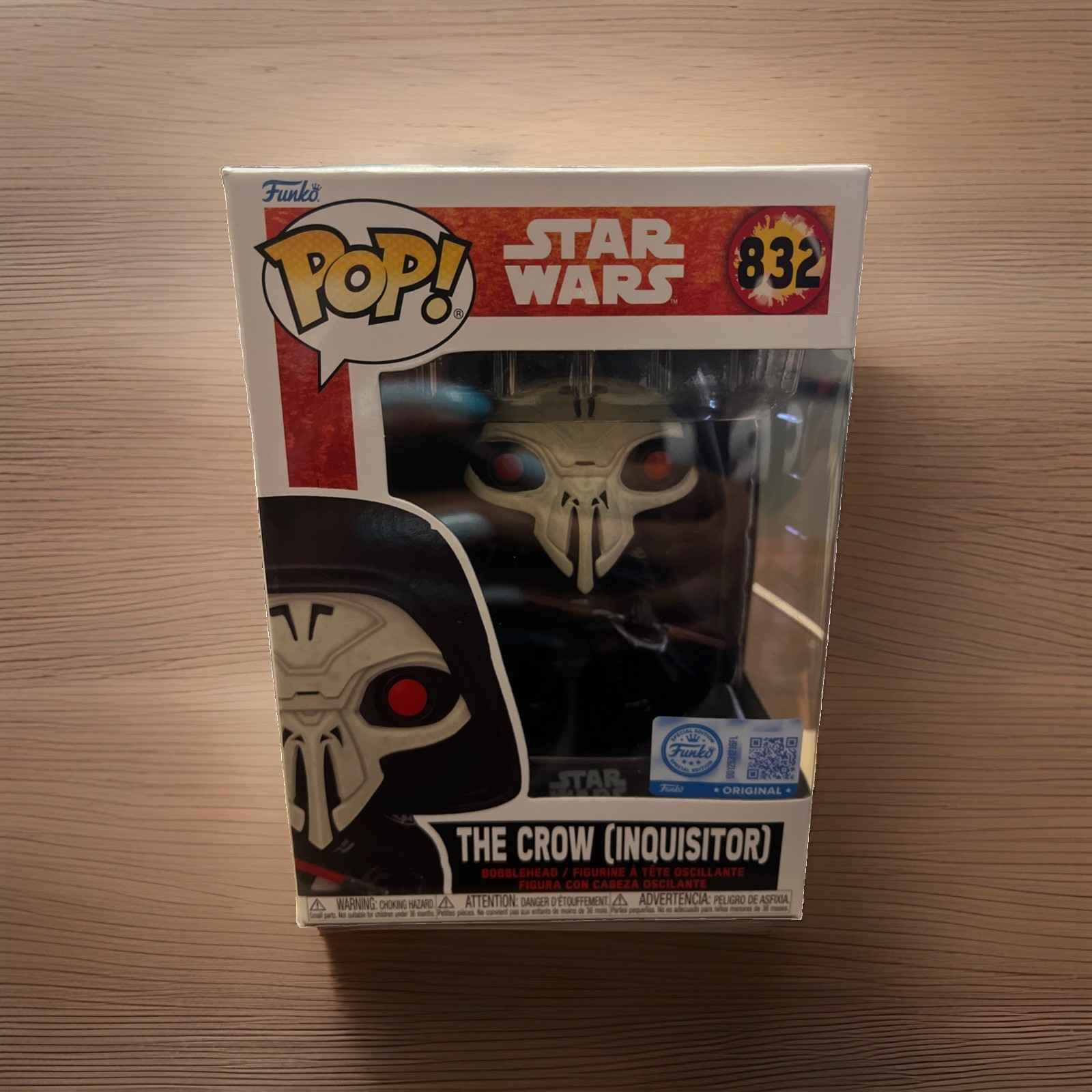 Funko Pop Vinyl: Star Wars - The Crow (Inquisitor) #832 Funko Pop Vinyl: Star Wars - The Crow (Inquisitor) #832