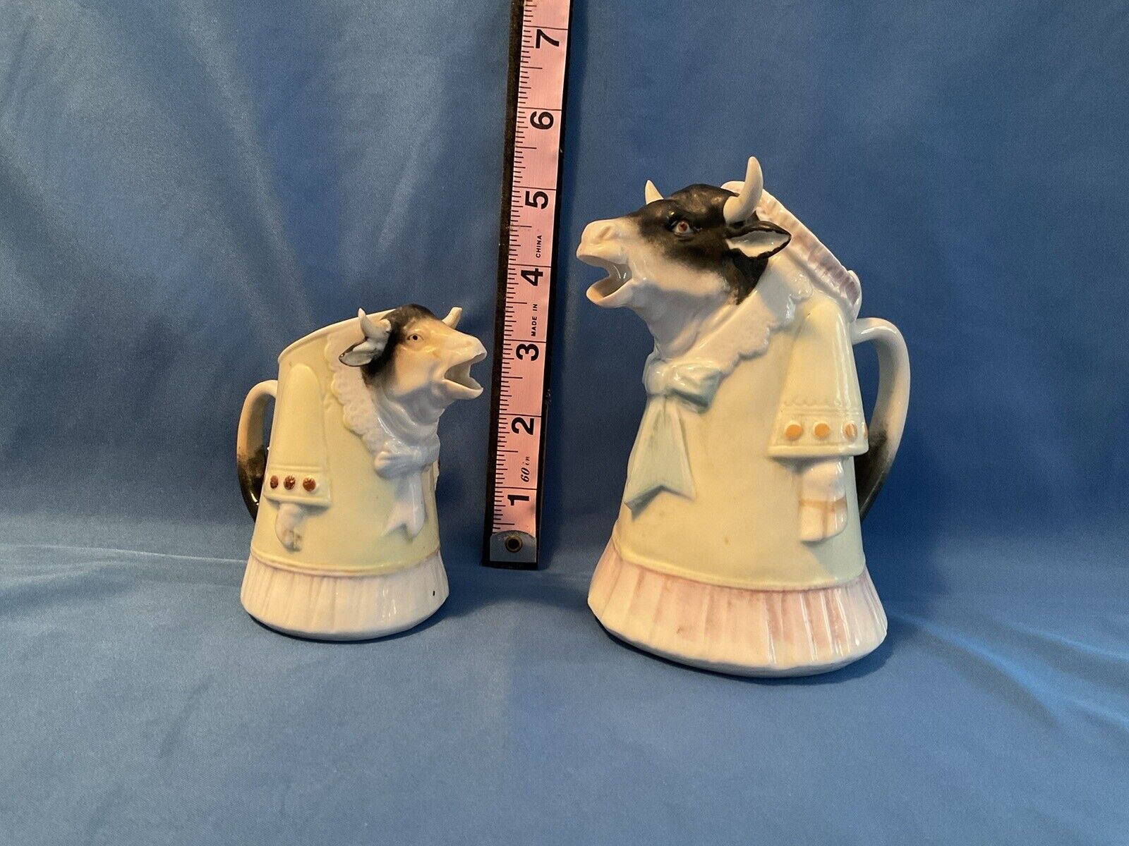 Vintage Schafer & Vater  “Cow and Calf Cream Pitchers”