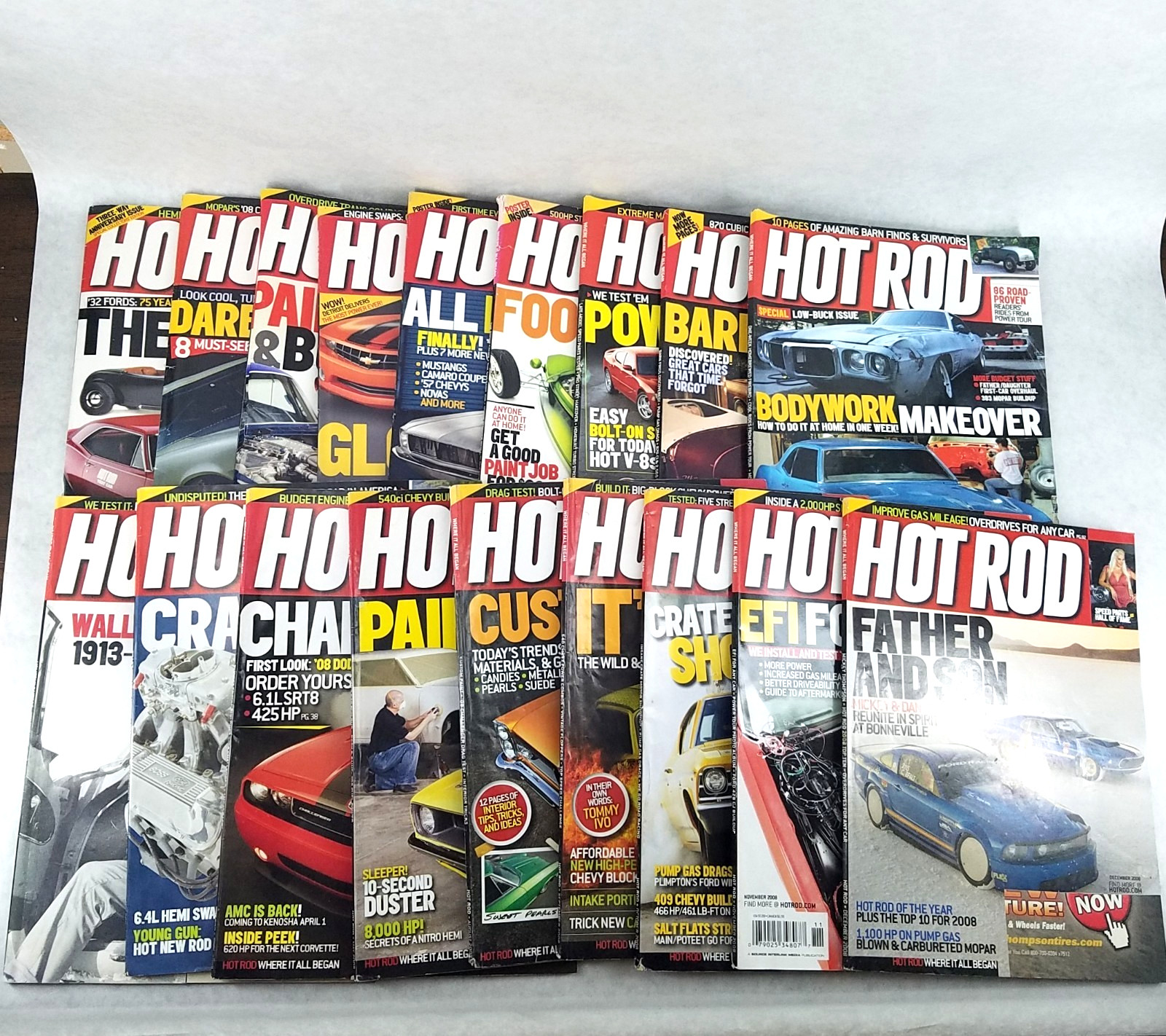 Lot of 19 Vintage HOT ROD 2000s Magazines 2011 and 2012 Issues