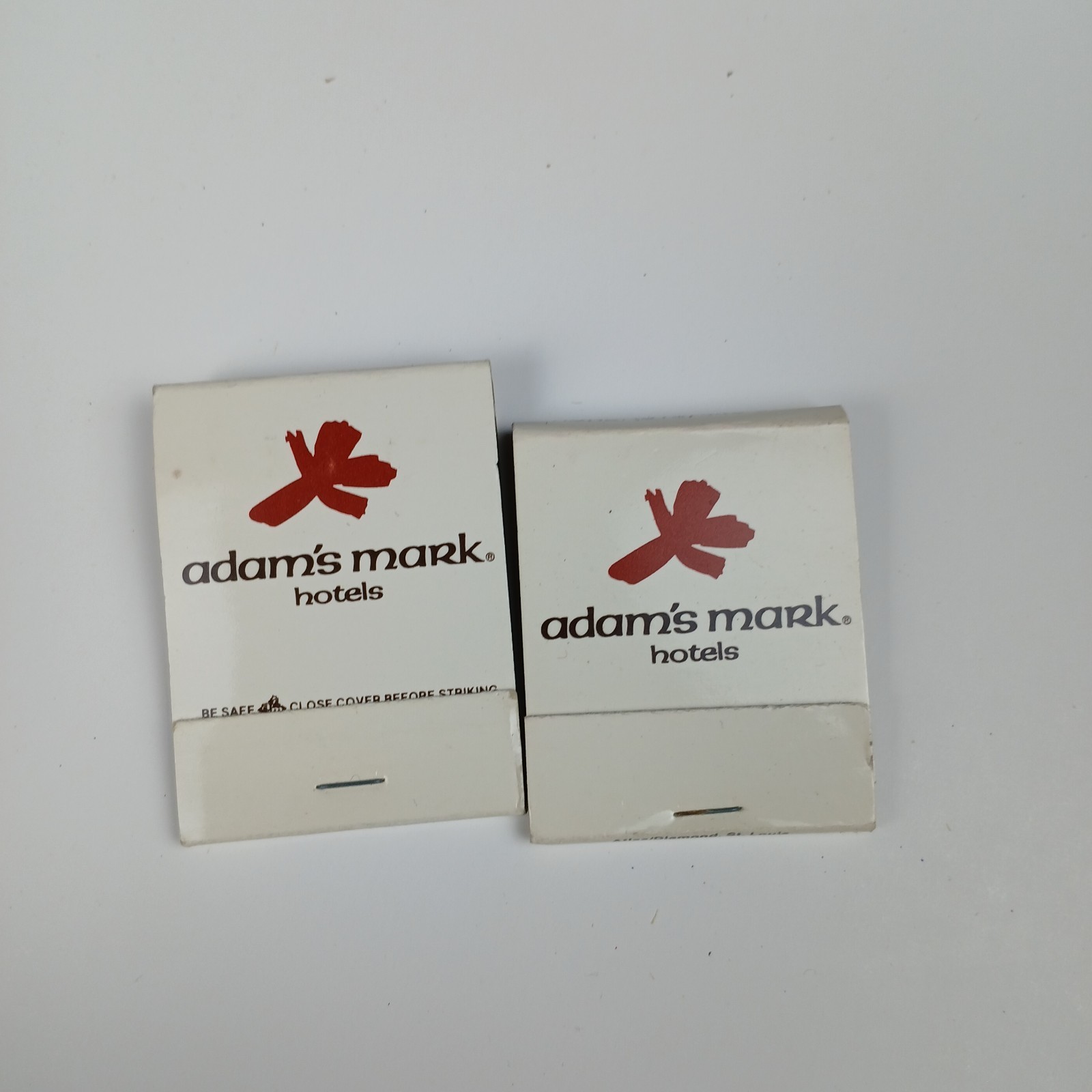 Vintage Lot of 2 Matchbooks Unstruck Adam’s Mark Hotel Clearwater Beach Florida