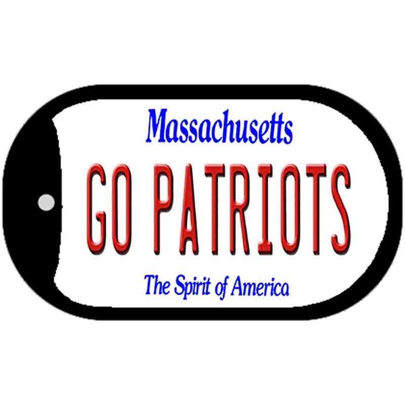 Go Patriots Novelty Metal Dog Tag Necklace 2\