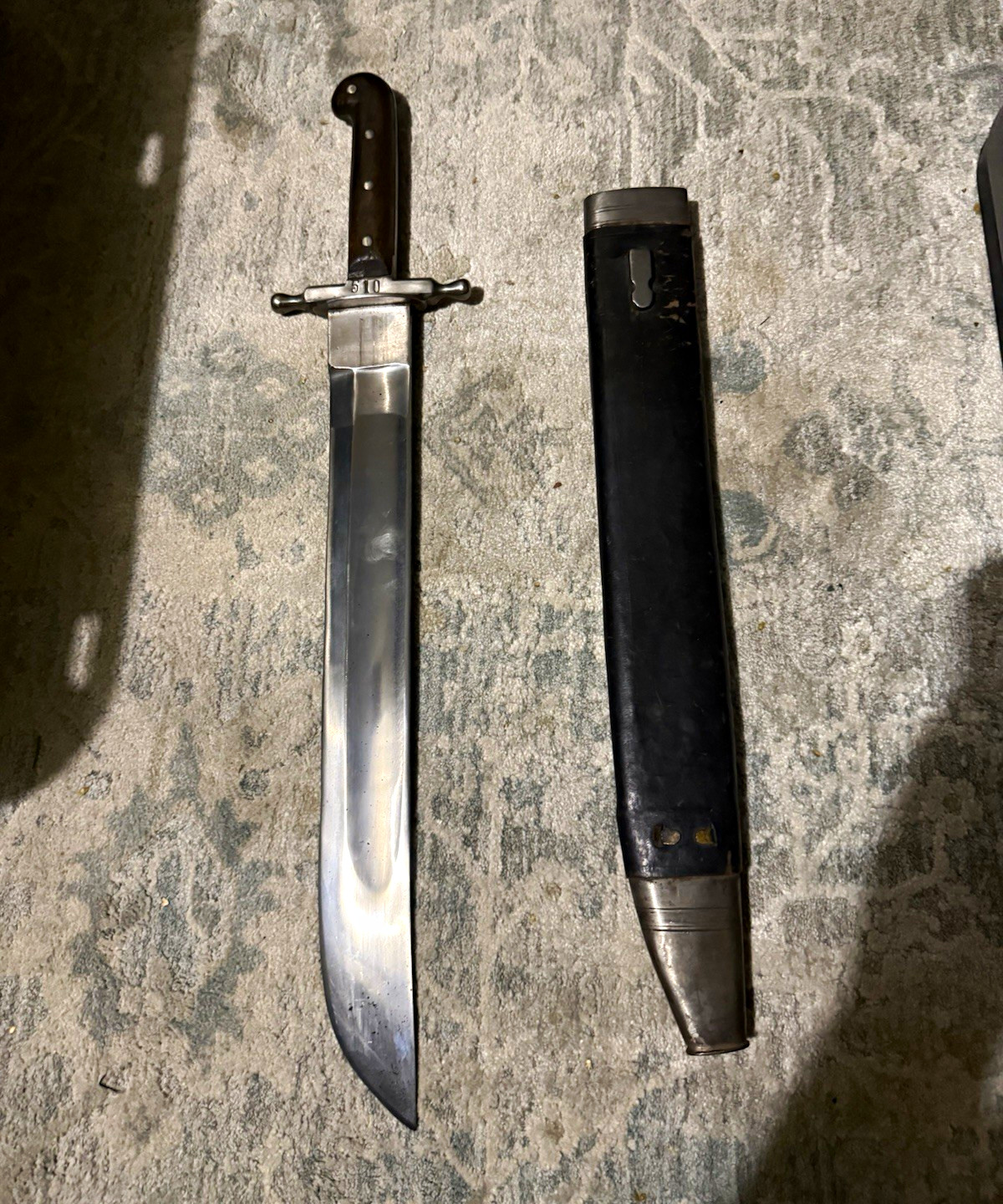 Original Antique M1853 Austro-Hungarian Pioneer Short Sword w/ Scabbard