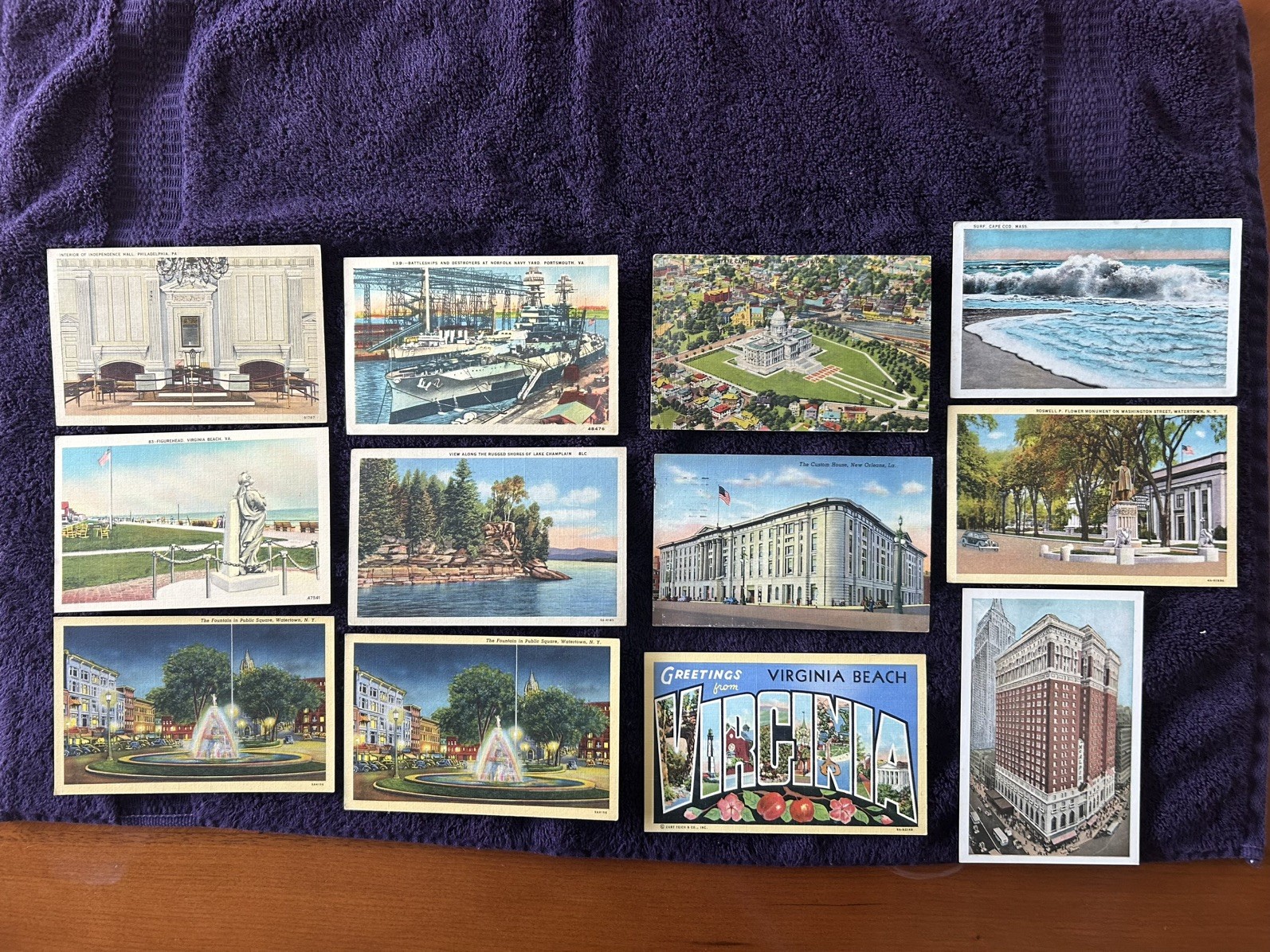 12 Vintage Postcards 1940’s US Linen used/unused . 12 Vintage Postcards 1940’s US Linen used/unused .