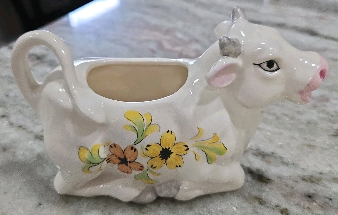 Vintage Cow Creamer Original Lenwile Ardalt Artware 