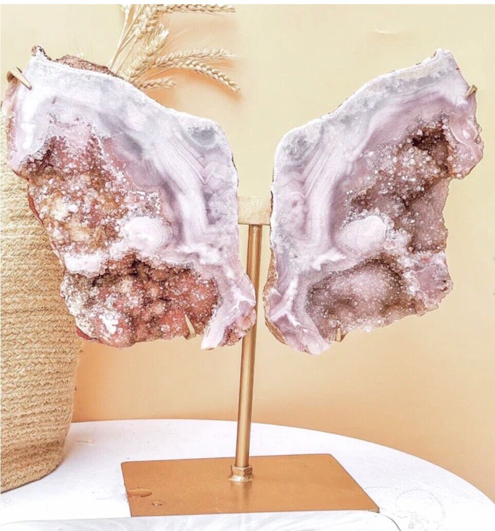 High Grade PINK Amethyst Butterfly/ Angel Wings Geodes*** ONE OF A KIND