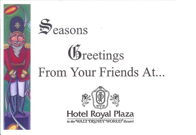 Royal Plaza “Seasons Greetings” Card w/Envelope