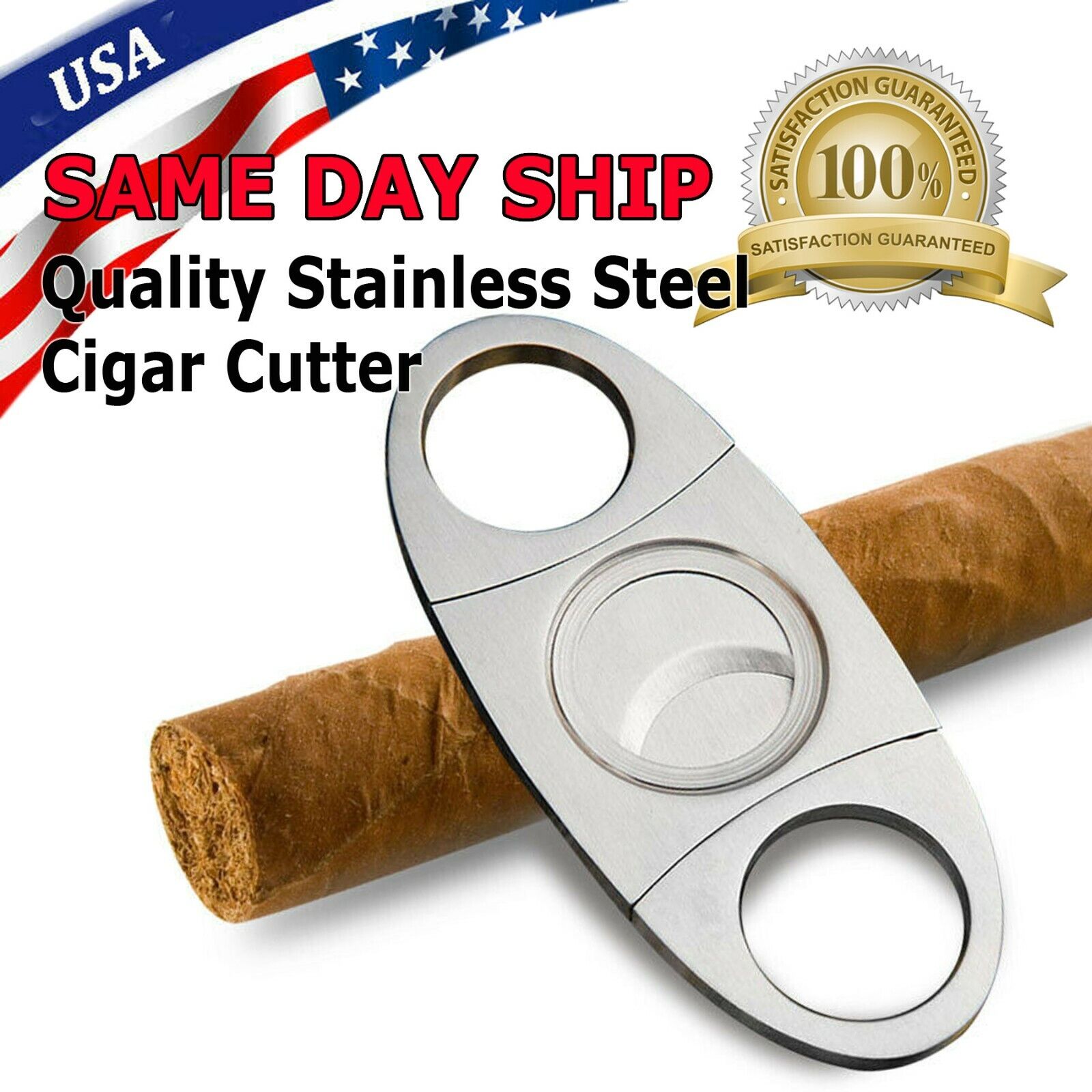 Stainless Cigar Cutter Pocket Gadgets Cutter Knife Cigars Scissors Accessories