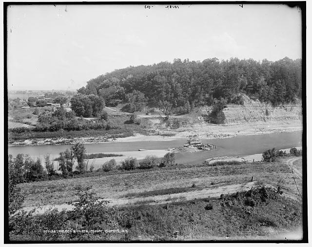 Pierce's Flats, Mount Morris, New York c1900 OLD PHOTO