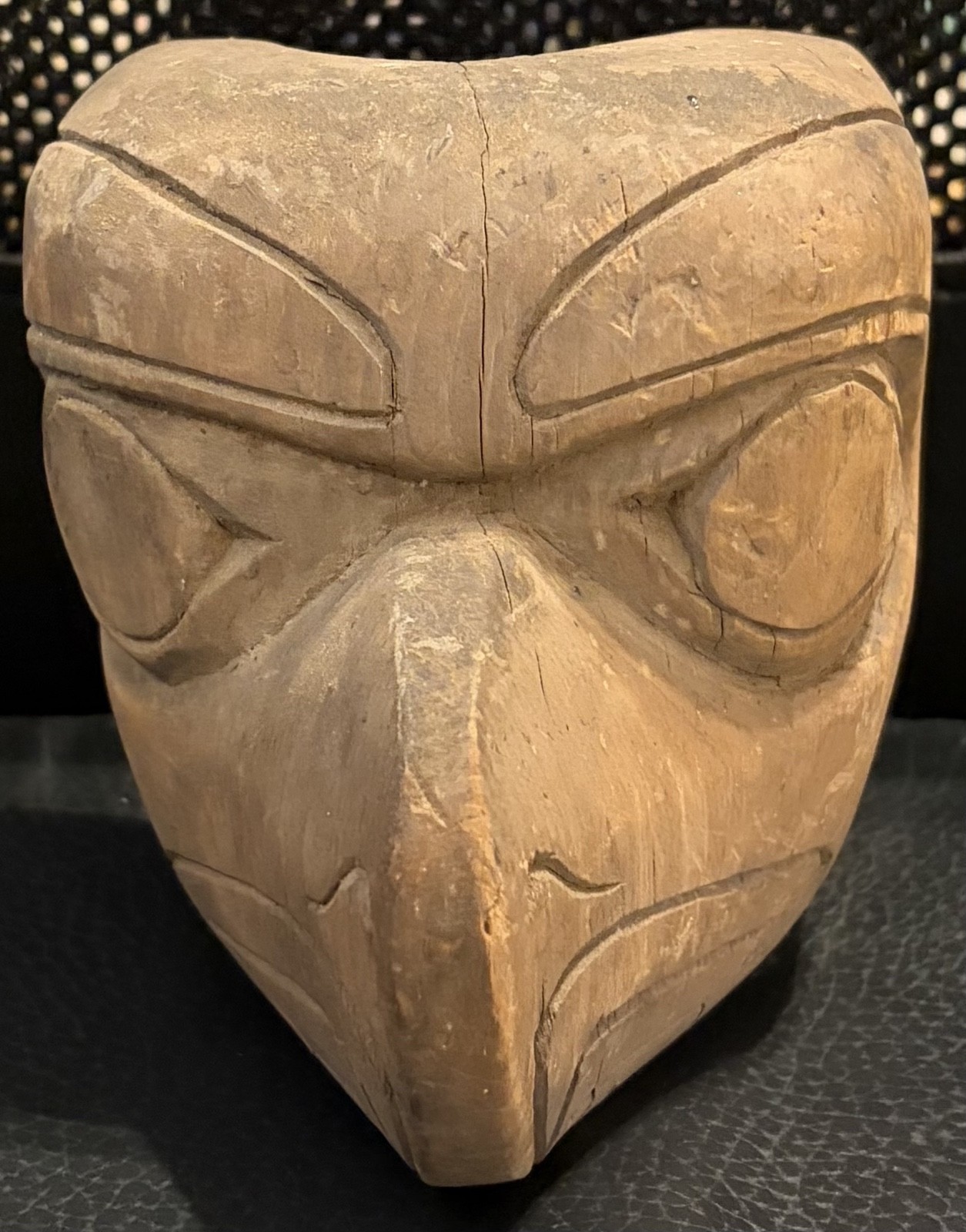 Rare Early Vintage NW Coast Eagle mini tribal Totem signed George Hunt Jr AS IS Rare Early Vintage NW Coast Eagle mini tribal Totem signed George Hunt Jr AS IS