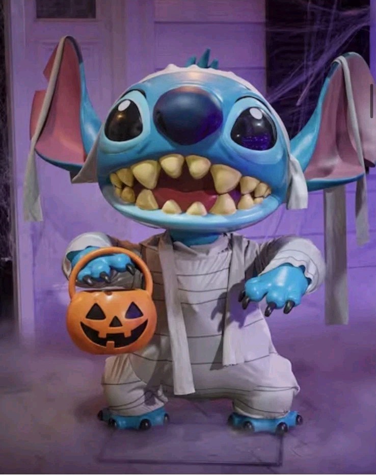 Disney Stitch Mummy 3Ft Animated Halloween And Christmas Animatronic NEW 