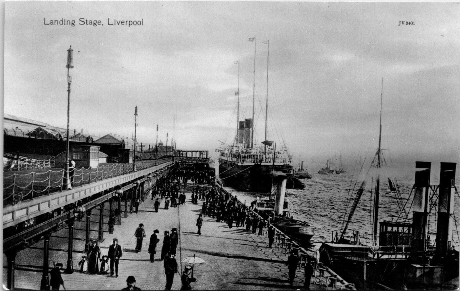 Landing Stage, Liverpool, England RPPC Postcards unused 55333
