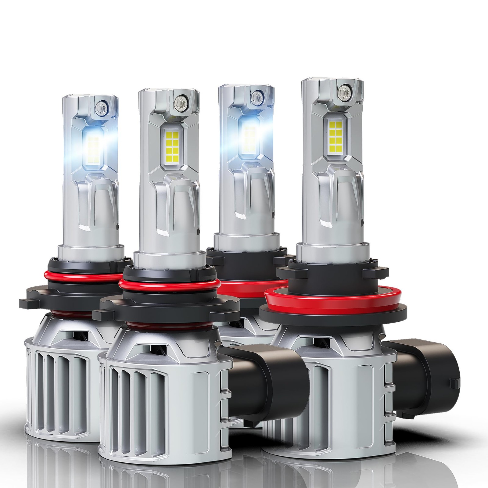Fog Light Bulbs, 44,000LM 6500K 6 X Brighter, Plug N Play 1:1 Size Wireless 9...