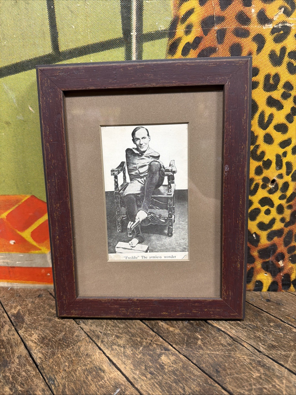 VINTAGE C. 1920 FREDDIE THE ARMLESS WONDER RPPC FREAK SHOW CARNIVAL CIRCUS ODD VINTAGE C. 1920 FREDDIE THE ARMLESS WONDER RPPC FREAK SHOW CARNIVAL CIRCUS ODD